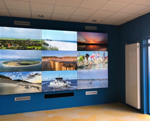 Videowall 3x3 VVV Ameland